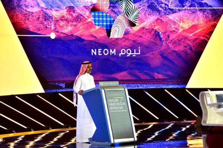 Nadhmi Al Nasr, CEO, NEOM, at the Future Investment Initiative Conference in 2018
