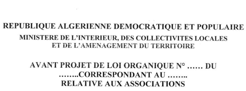 Draft law on associations