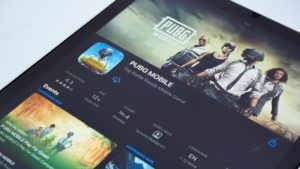 Screen Displaying PUBG Mobile Game in the App Store