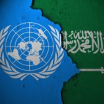 UN and Saudi Arabia flags